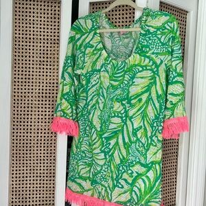 Lilly Pulitzer Green and Pink Swimsuit coverup